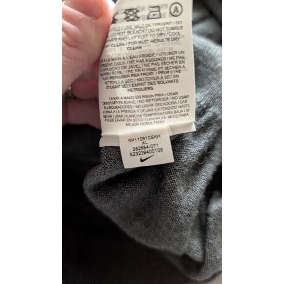 Nike x Tiger Woods Collection Mens Wool Pullover Crewneck Sweater Size XL Gray - Picture 5 of 6